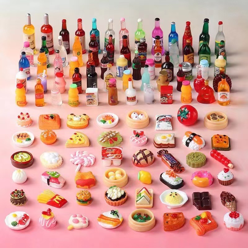 かわいいミニチュアドールハウススーパーマーケット食品スナック - Food Snacks Drinks のレビューと価格